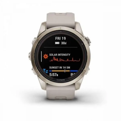 Умные часы Garmin Fenix 7S Pro Sapphire Solar (Золотой)
