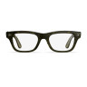 Умные очки Ray-Ban Blayzer Optics (Gen 2) Shiny Transparent Dark Olive/Clear (Large)
