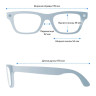 Умные очки Ray-Ban Blayzer Optics (Gen 2) Shiny Transparent Black/Clear (Large)