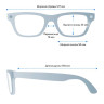 Умные очки Ray-Ban Blayzer Optics (Gen 2) Matte Transparent Ice Grey/Clear (Standard)