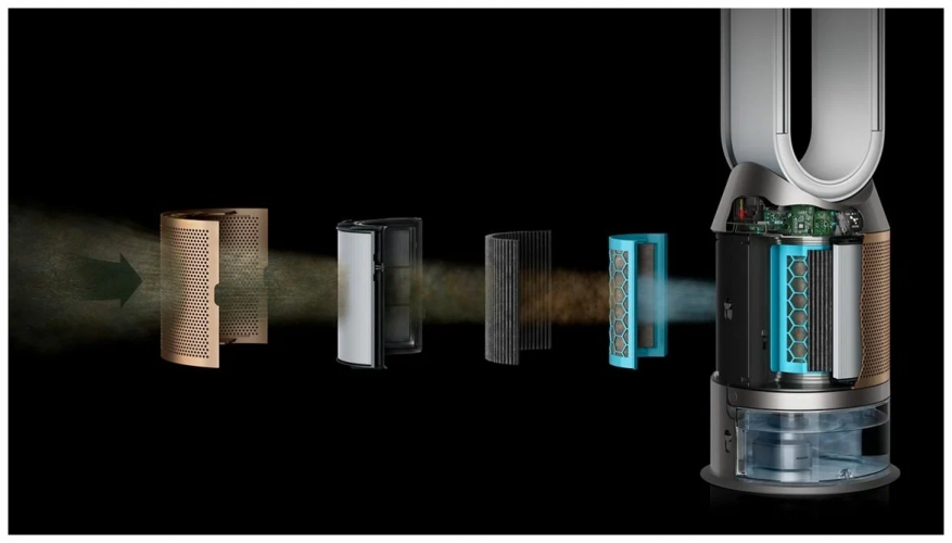 Очиститель-увлажнитель воздуха Dyson Purifier Humidify+Cool Formaldehyde PH04 (Золотой)