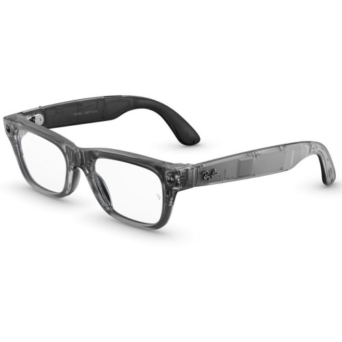 Умные очки Ray-Ban Blayzer Optics (Gen 2) Matte Transparent Ice Grey/Clear (Large)