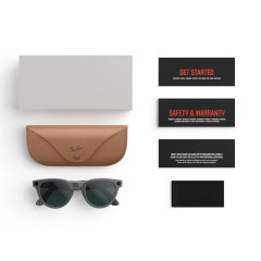 Умные очки Ray-Ban Headliner (Gen 2) Shiny Asteroid Grey/Emerald Transitions