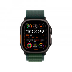 Apple Watch Ultra 2 GPS + Cellular 49mm, корпус из черного титана, ремешок Alpine зеленого цвета M