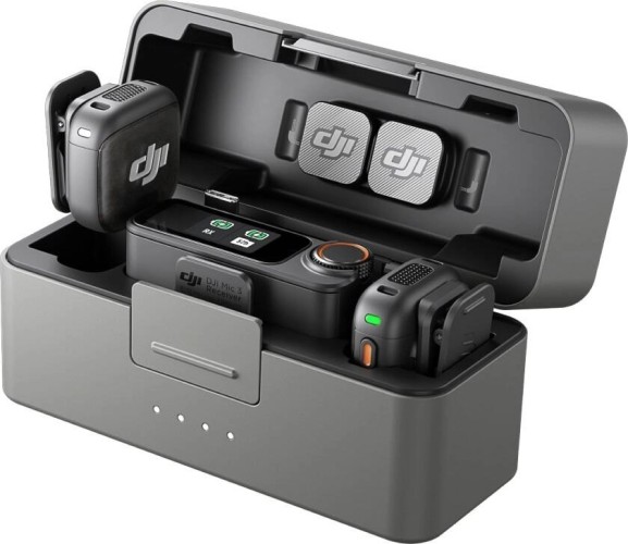 Комплект беспроводных микрофонов DJI Mic 3 (2 TX + 1 RX + Charging Case)