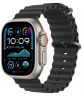Apple Watch Ultra 2 GPS + Cellular 49mm, корпус из бежевого титана, ремешок Ocean черного цвета