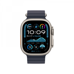 Apple Watch Ultra 2 GPS + Cellular 49mm, корпус из бежевого титана, ремешок Ocean темно-синего цвета