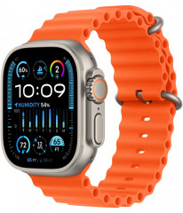 Apple Watch Ultra 2 GPS + Cellular 49mm, титановый корпус, ремешок Ocean Оранжевого цвета