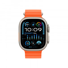 Apple Watch Ultra 2 GPS + Cellular 49mm, титановый корпус, ремешок Ocean Оранжевого цвета
