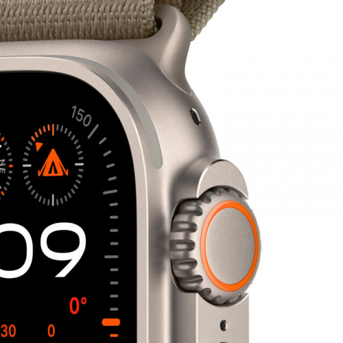 Apple Watch Ultra 2 GPS + Cellular 49mm, титановый корпус, ремешок Alpine Оливкового M