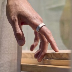 Умное кольцо Oura Ring 4 (Матовое серебро)