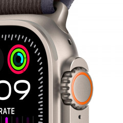 Apple Watch Ultra 2 GPS + Cellular 49mm, титановый корпус, ремешок Trail (Синий/Черный) S