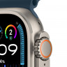 Apple Watch Ultra 2 GPS + Cellular 49mm, титановый корпус, ремешок Ocean синего цвета