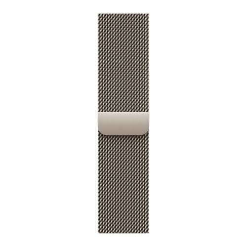 Apple Watch Series 12 46 mm, корпус из титана (Natural), миланский сетчатый браслет