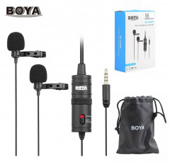 Двойной петличный микрофон BOYA M1DM