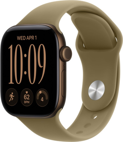 Apple Watch Series 12 46 mm, корпус из алюминия (Бронза), ремешок Sport Band
