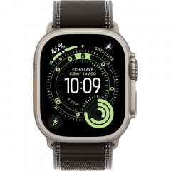 Apple Watch Ultra 3 (2025), 49 мм, корпус из титана цвета «Natural», ремешок Trail Loop цвета «Black/Charcoal», чёрный