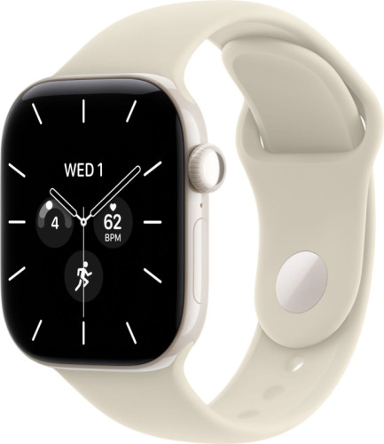 Apple Watch Series 12 46 mm, корпус из керамики (Белый), ремешок Sport Band