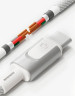 Дата-кабель VLP Force Line 100W USB-C + USB-C, 1.2m, белый