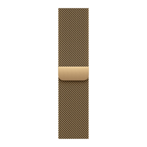 Apple Watch Series 12 42 mm, корпус из титана (Сияющее золото), миланский сетчатый браслет