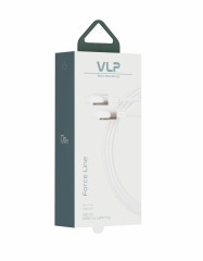 Дата-кабель VLP Force Line 30W USB-C + Lightning, 1.2m, белый