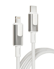 Дата-кабель VLP Force Line 30W USB-C + Lightning, 1.2m, белый