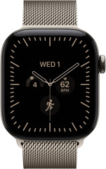 Apple Watch Series 12 42 mm, корпус из титана (Natural), миланский сетчатый браслет
