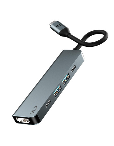 Адаптер VLP Infinity USB-C Hub 5 в 1, графит