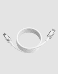 Дата-кабель VLP Force Line Magnet USB-C, 1.5м, 100W USB 2.0, белый