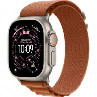 Apple Watch Ultra 3 (2025), 49 мм, корпус из титана цвета «Natural», ремешок Alpine Loop цвета «Terra Cotta», коричневый