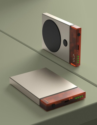 Аккумулятор внешний VLP NEO MagSafe, Qi2, 5000 mAh, 3A, USB-C, Amber gray