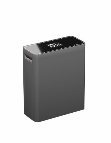 Аккумулятор внешний VLP B-Energy 10000 mAh 30W, USB-C, USB-A , steel gray