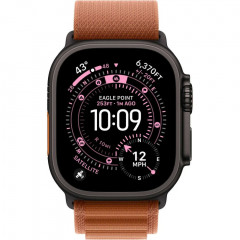 Apple Watch Ultra 3 (2025), 49 мм, корпус из титана цвета «Black», ремешок Alpine Loop цвета «Terra Cotta», коричневый