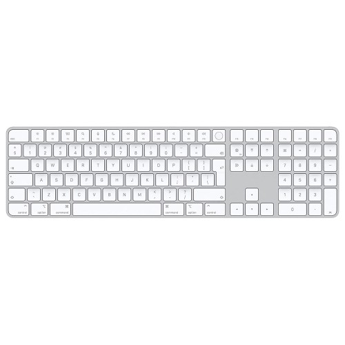 Клавиатура беспроводная Apple Magic Keyboard with Touch ID and Numeric USB-C, белый (MXK73)